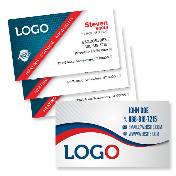 Business Cards for HVAC contractor - Design Print Service – Footbridge  Marketing