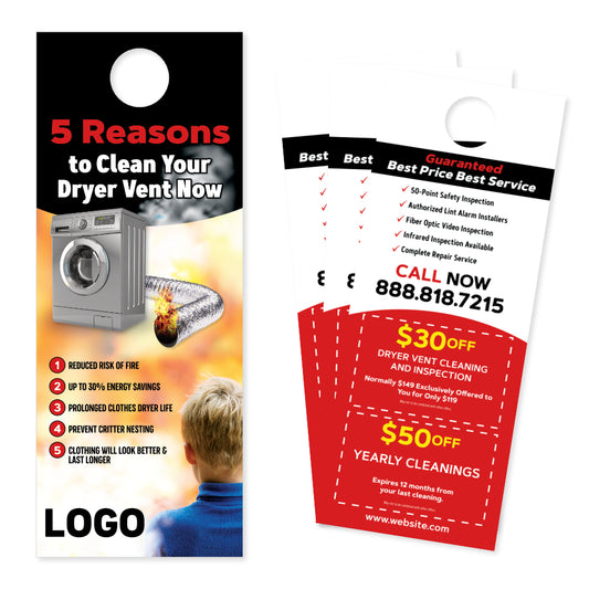 dryer vent cleaning door hanger design