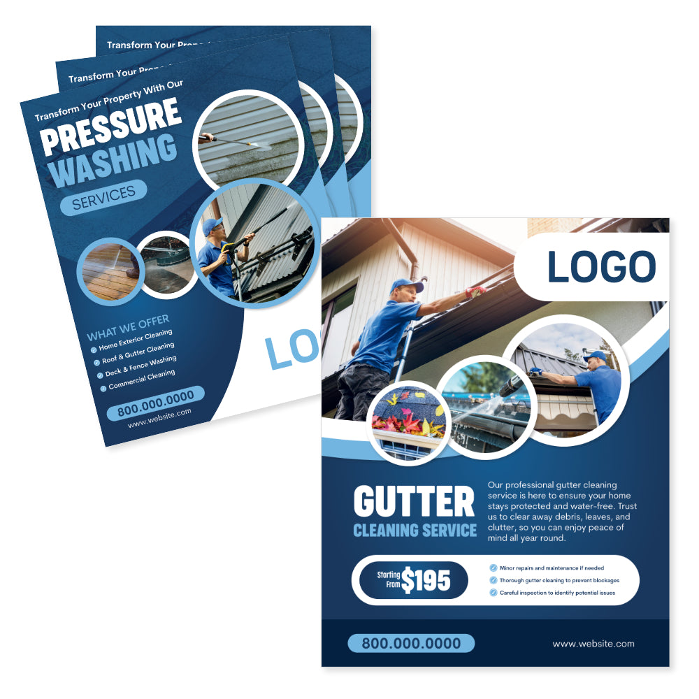 gutter cleaning flyer