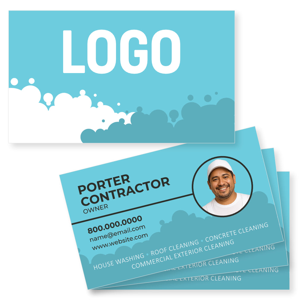 house washing business card design