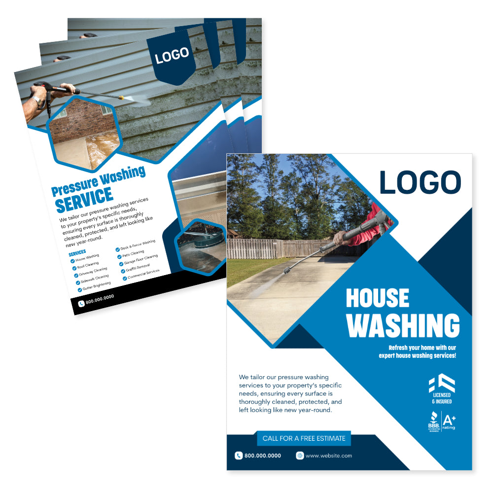 house washing flyer design