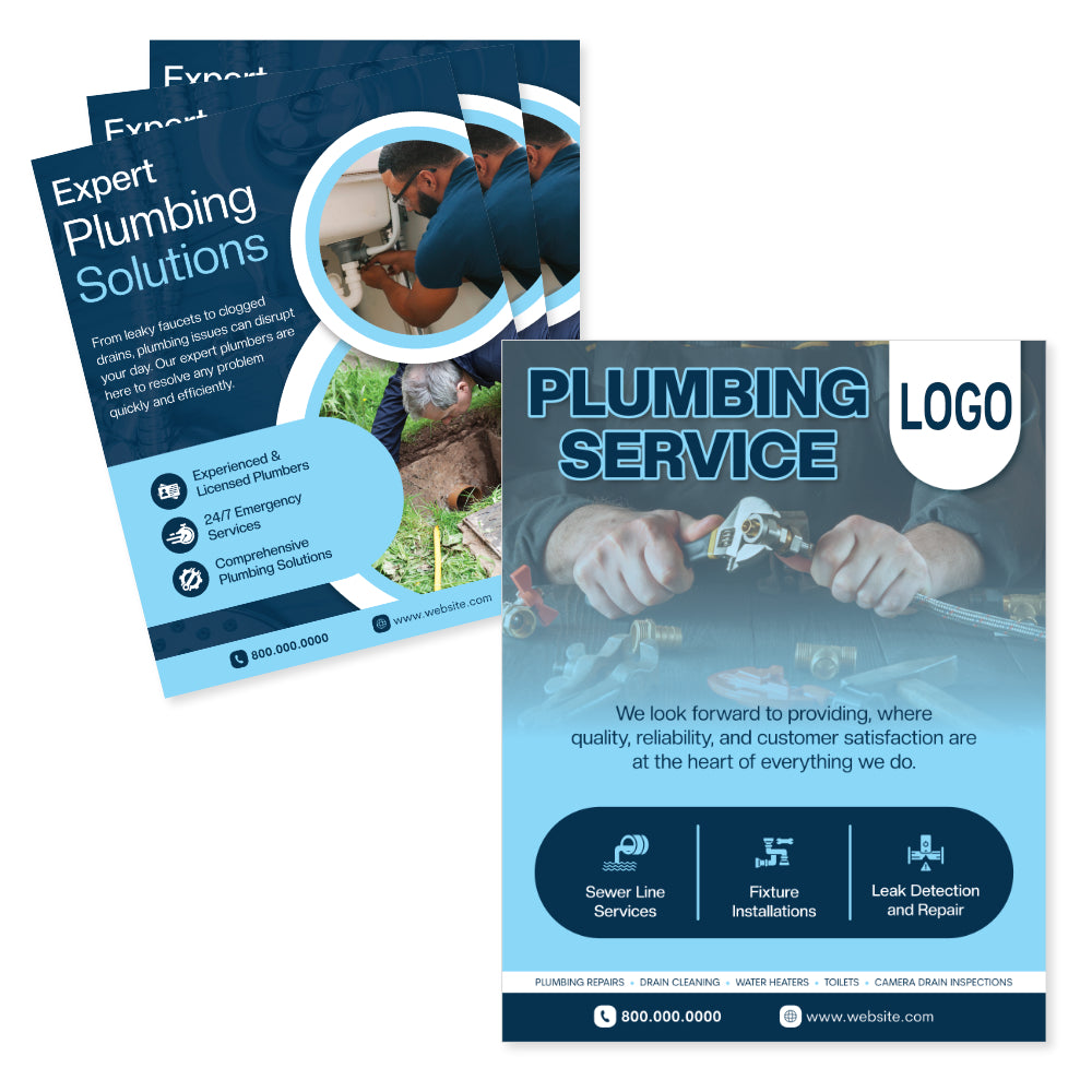 plumbing repairs flyer