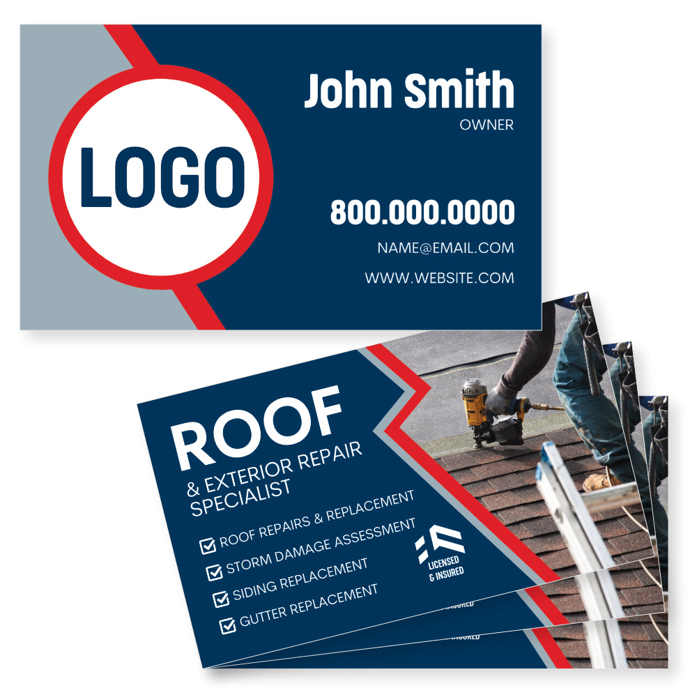 roofers business card design