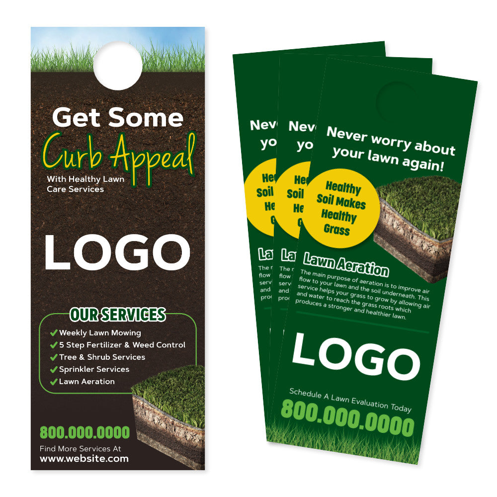 lawn aeration door hanger design