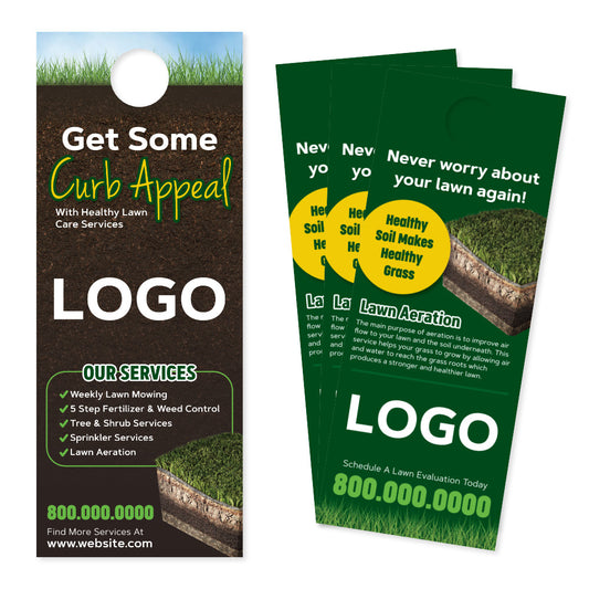 lawn aeration door hanger design