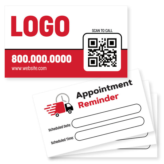 service appointment business card design