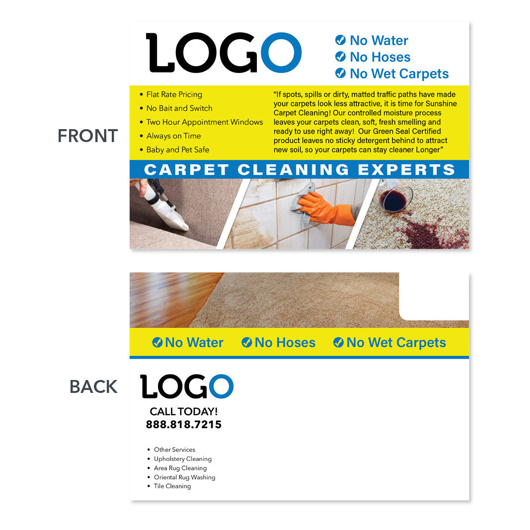 Carpet Cleaning Postcard Design Print Services Footbridge Marketing