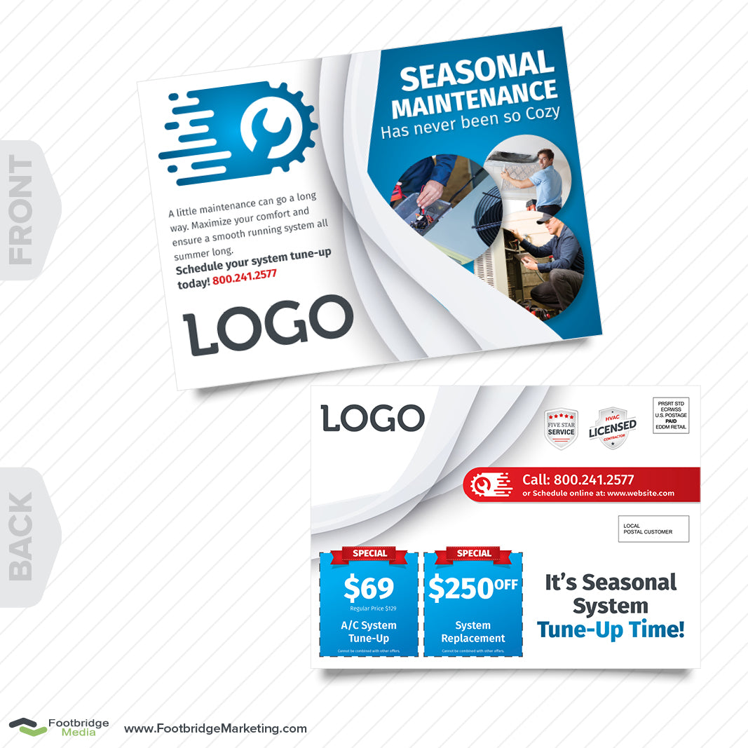 hvac air conditioning maintenance eddm postcard