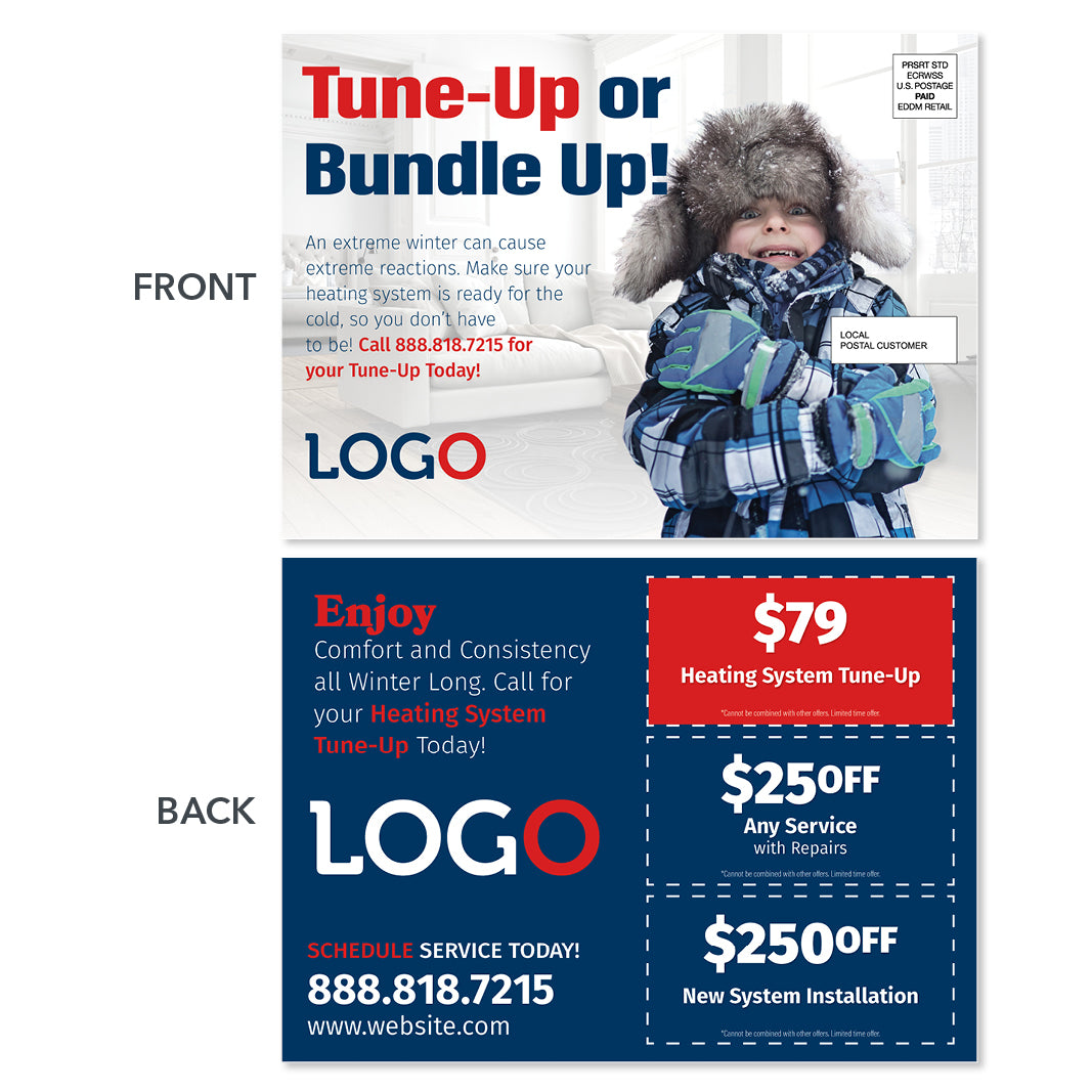 hvac eddm maintenance postcard with boy