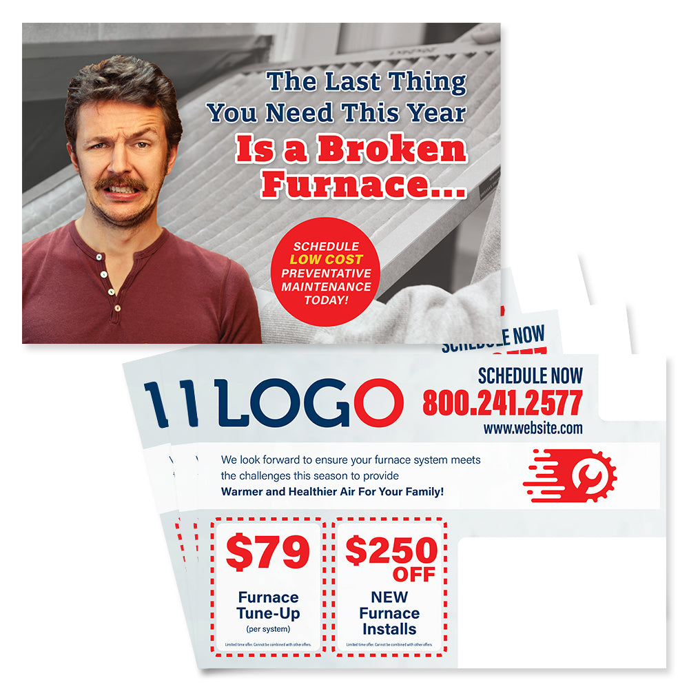 furnace maintenance postcard