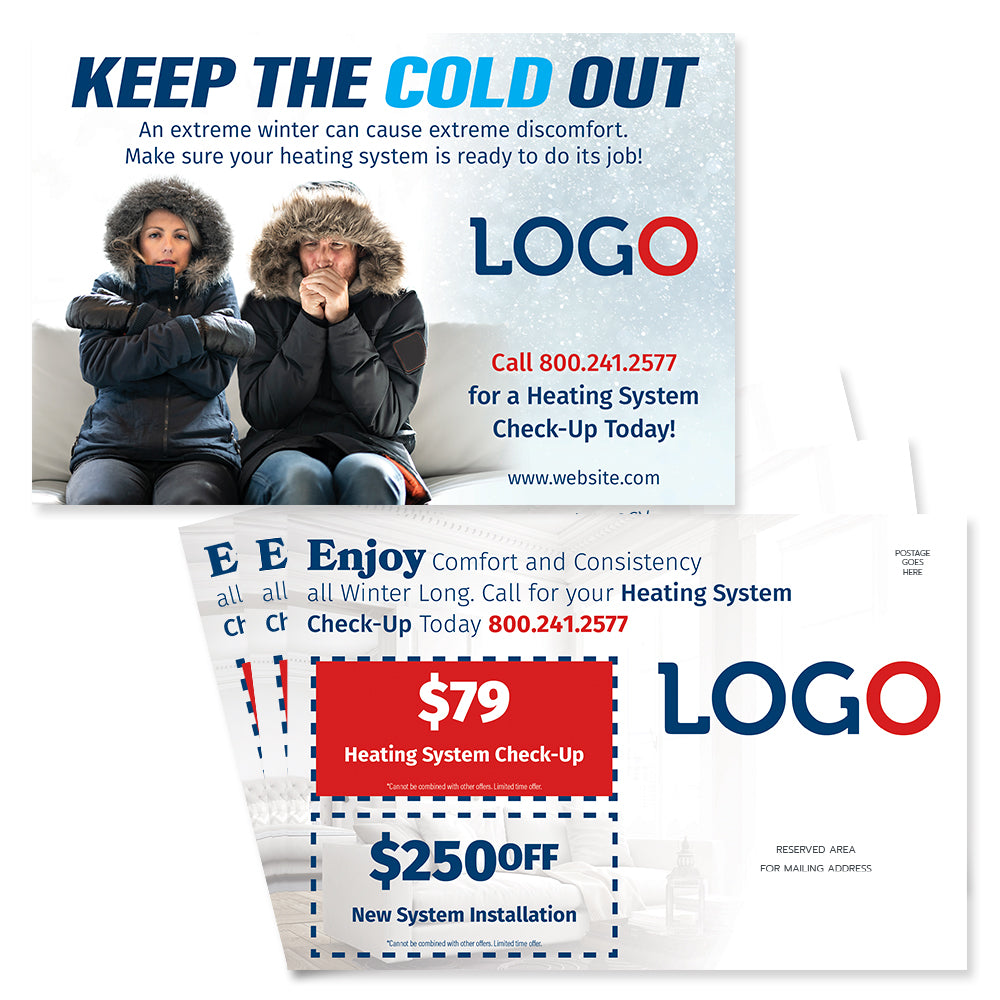 furnace maintenance postcard