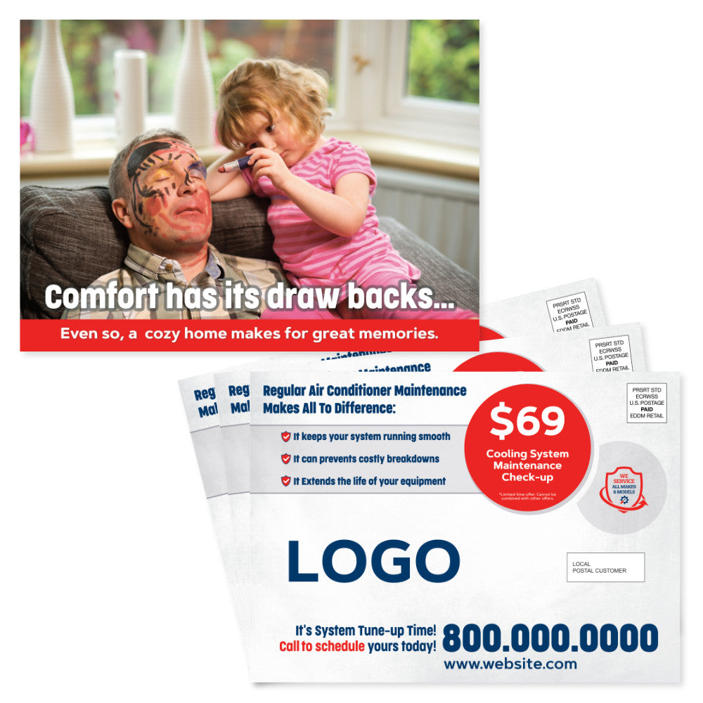 summer eddm HVAC postcard design