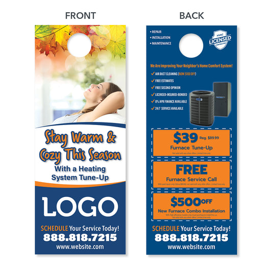 hvac fall season door hanger