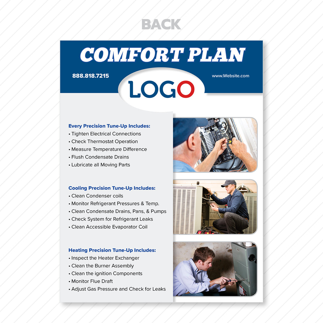 HVAC Maintenance Flyer- Design Print Service – Footbridge Marketing