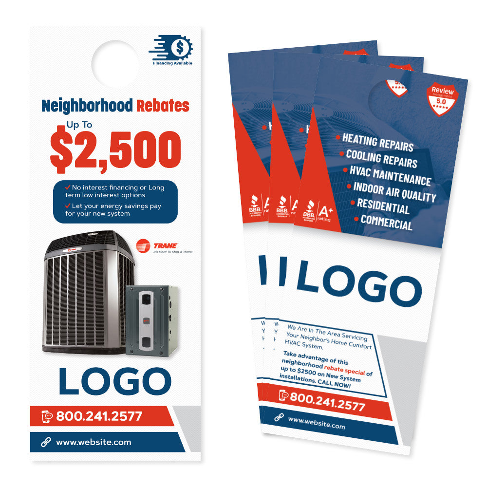 hvac rebate door hanger