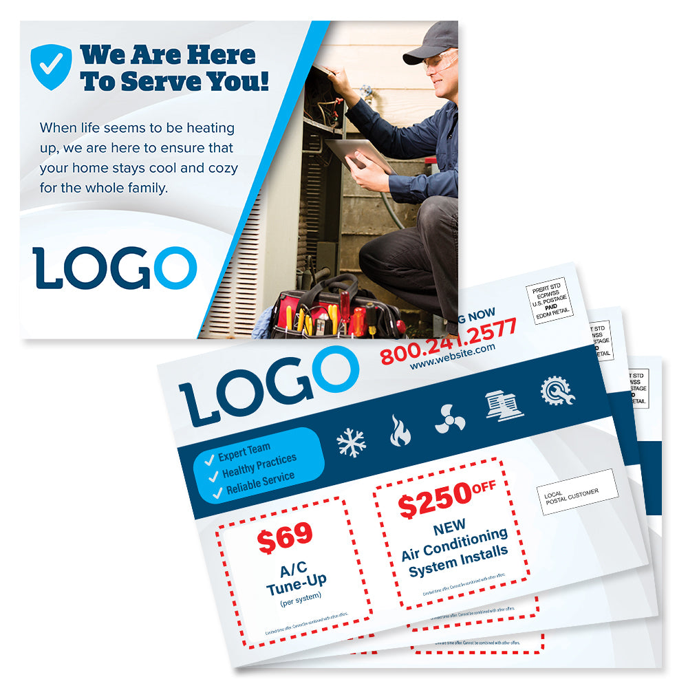 hvac maintenance eddm postcard
