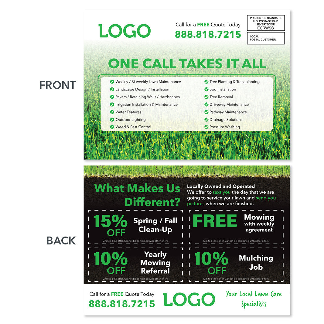 complete lawn care eddm postcard