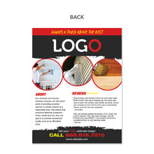Load image into Gallery viewer, painting contractor flyer
