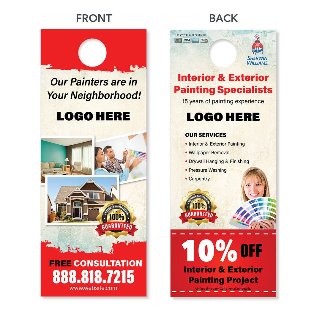 painting contractor door hanger design