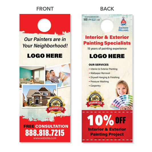 painting contractor door hanger design