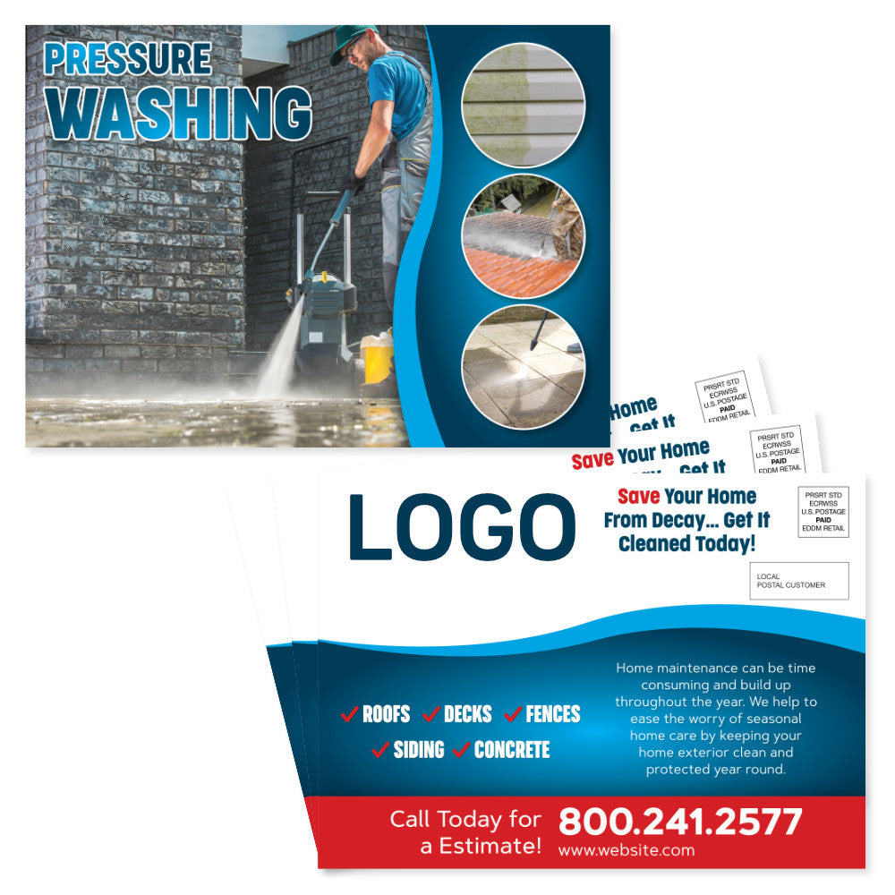 pressure washing eddm postcard