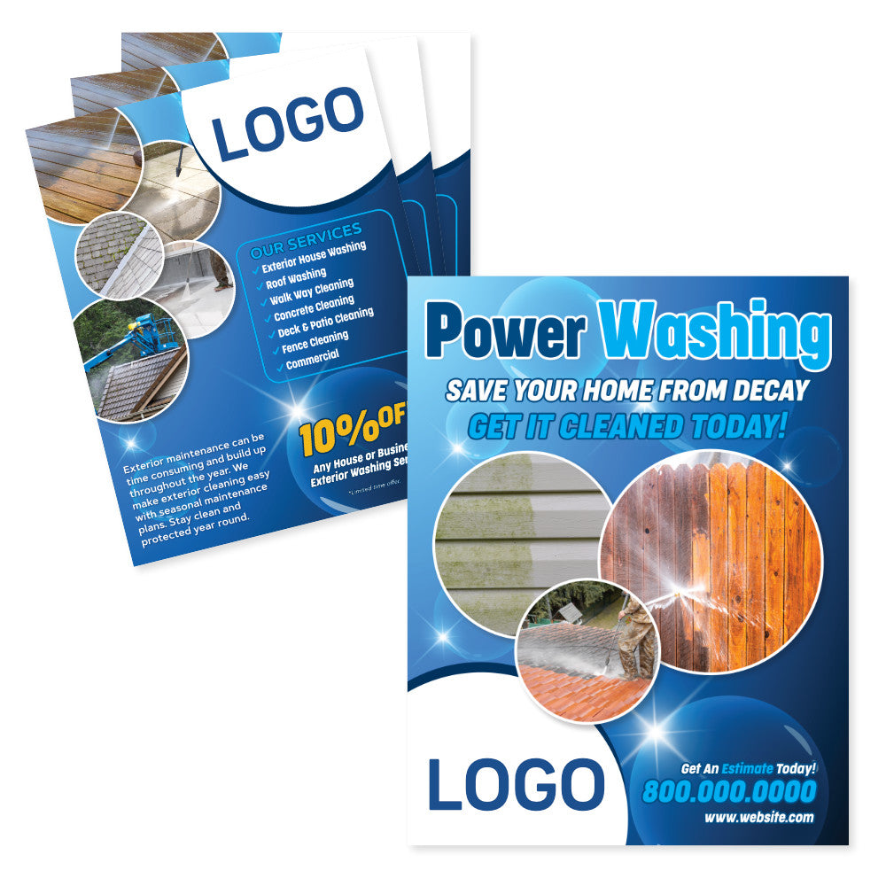 pressure washing flyer printing