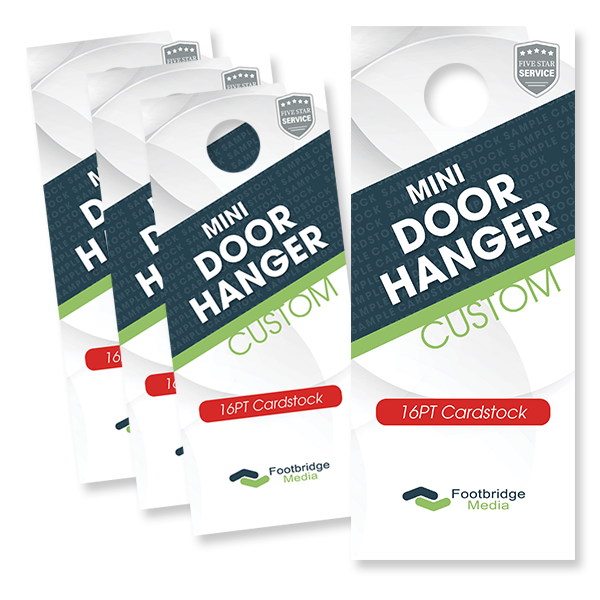mini door hanger printing