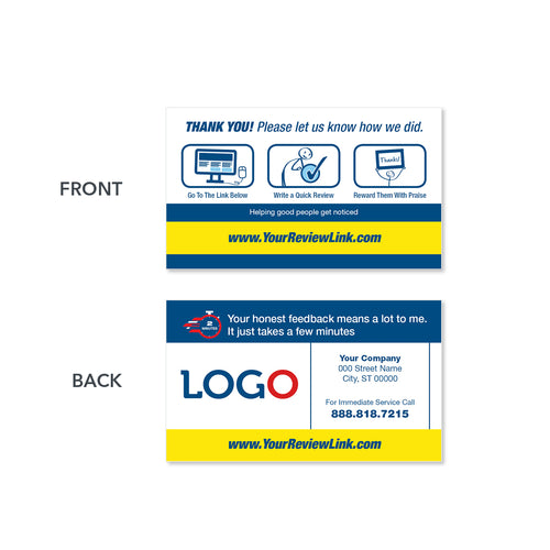 review business card for contractors