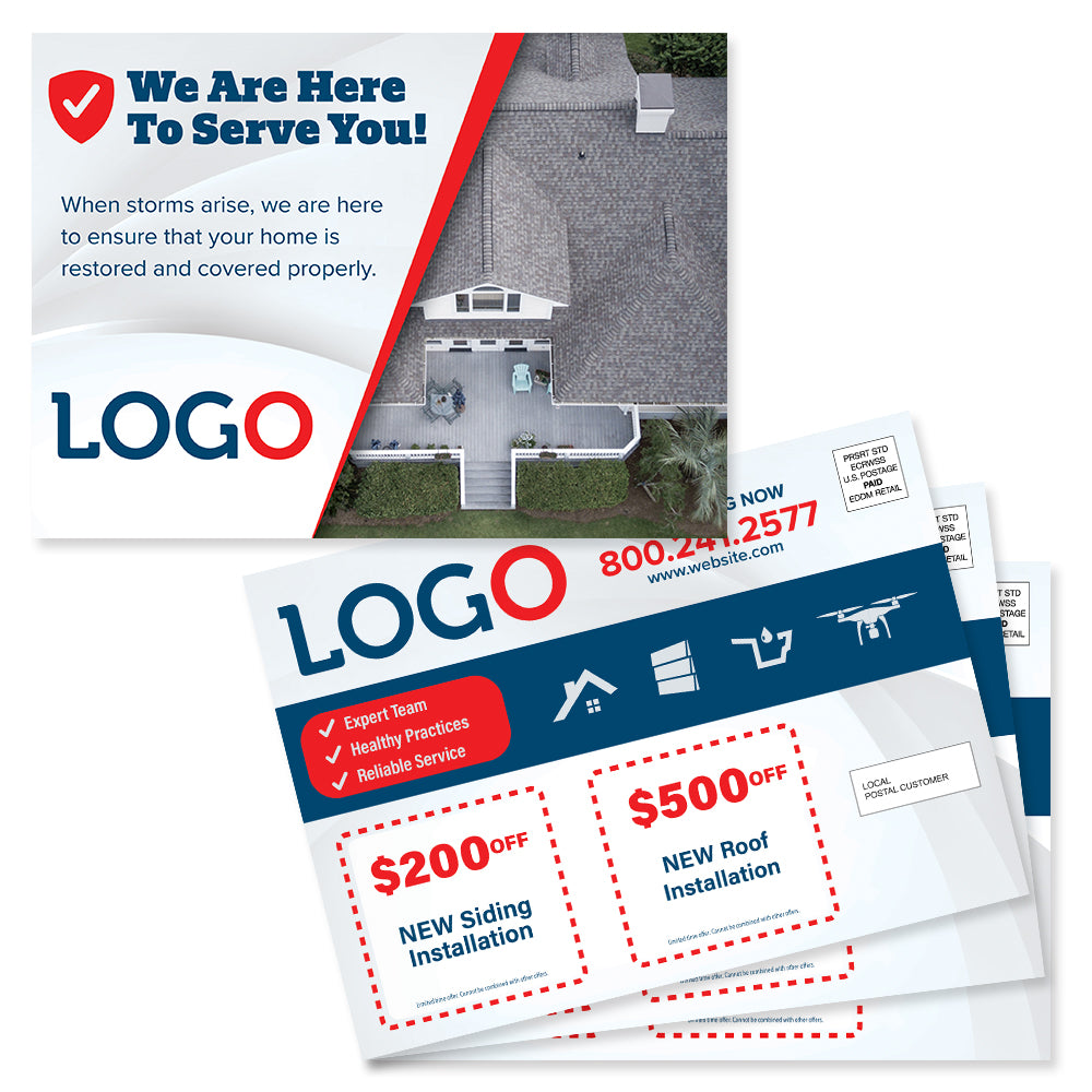 roofing storm damage eddm postcard