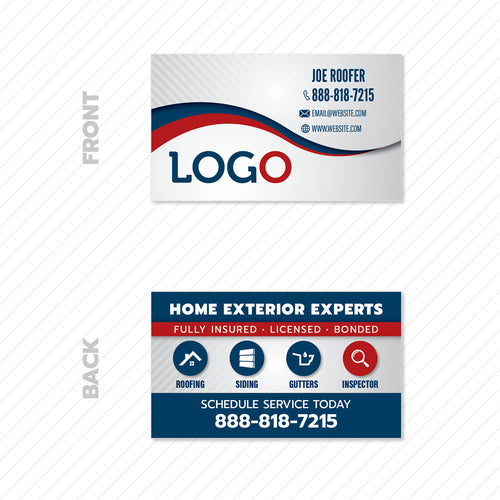 roofers business card design