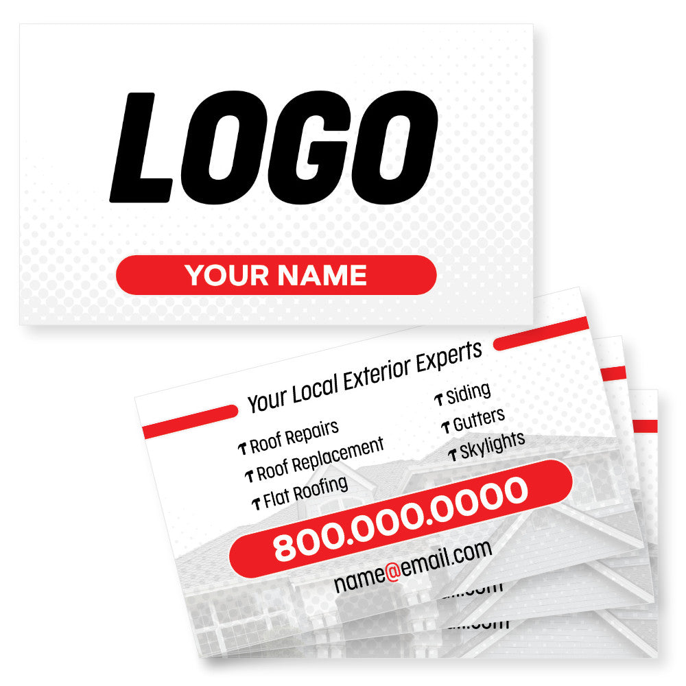 roofing business card design