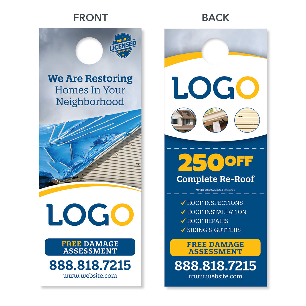 roofing replacement door hanger