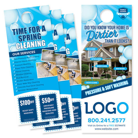 Door Hangers for Pressure Washing