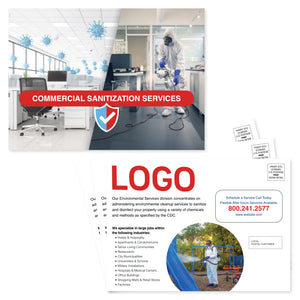 sanitization service eddm postcard design