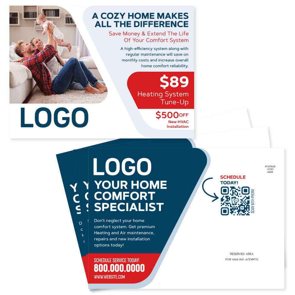 Heating EDDM Postcards for your HVAC Company - Design Print Service ...