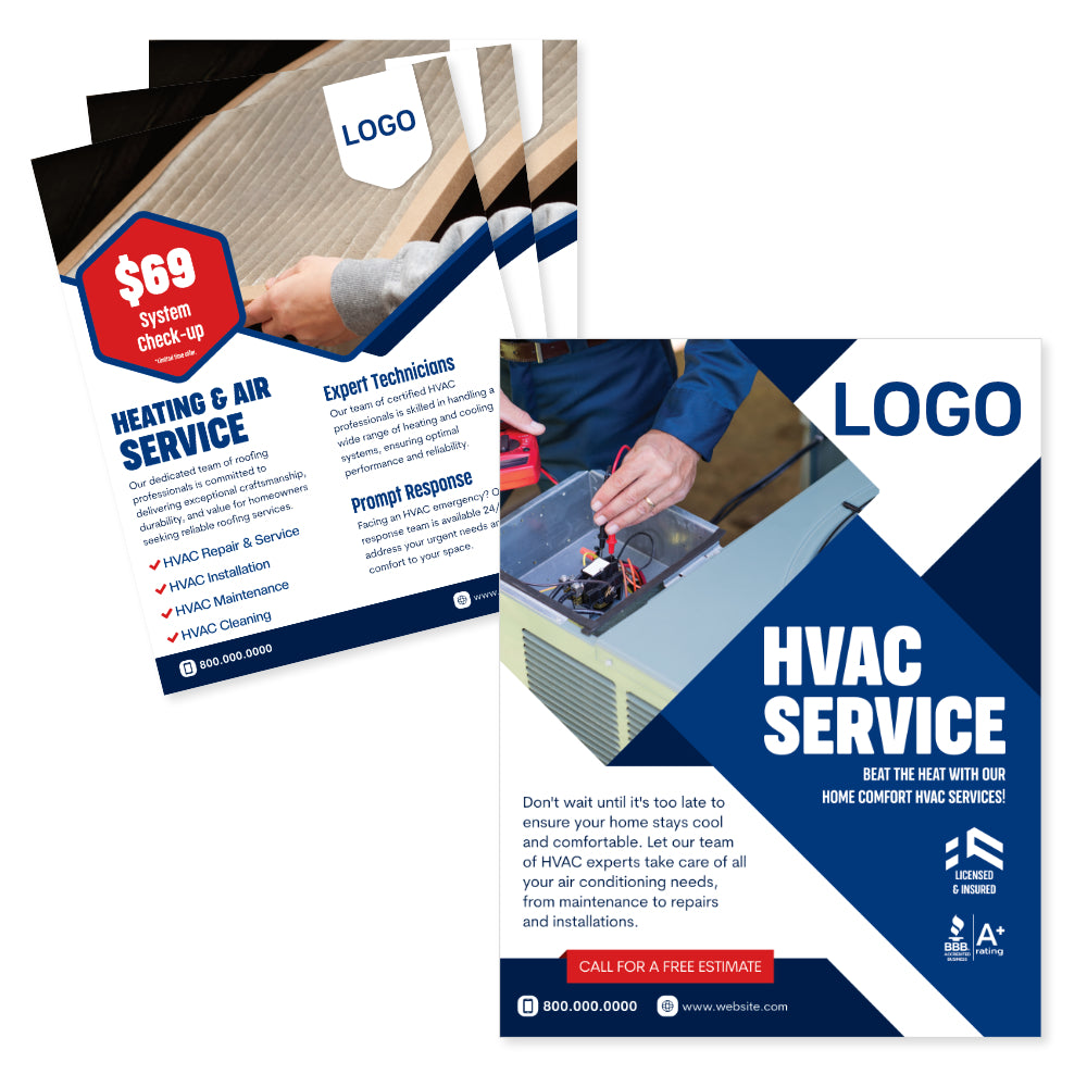 hvac maintenance flyer design
