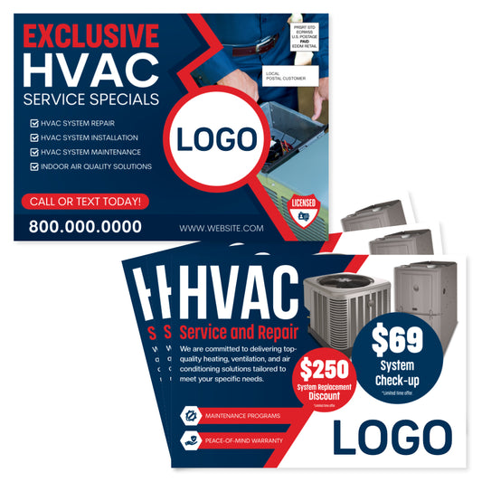 eddm hvac service postcard design