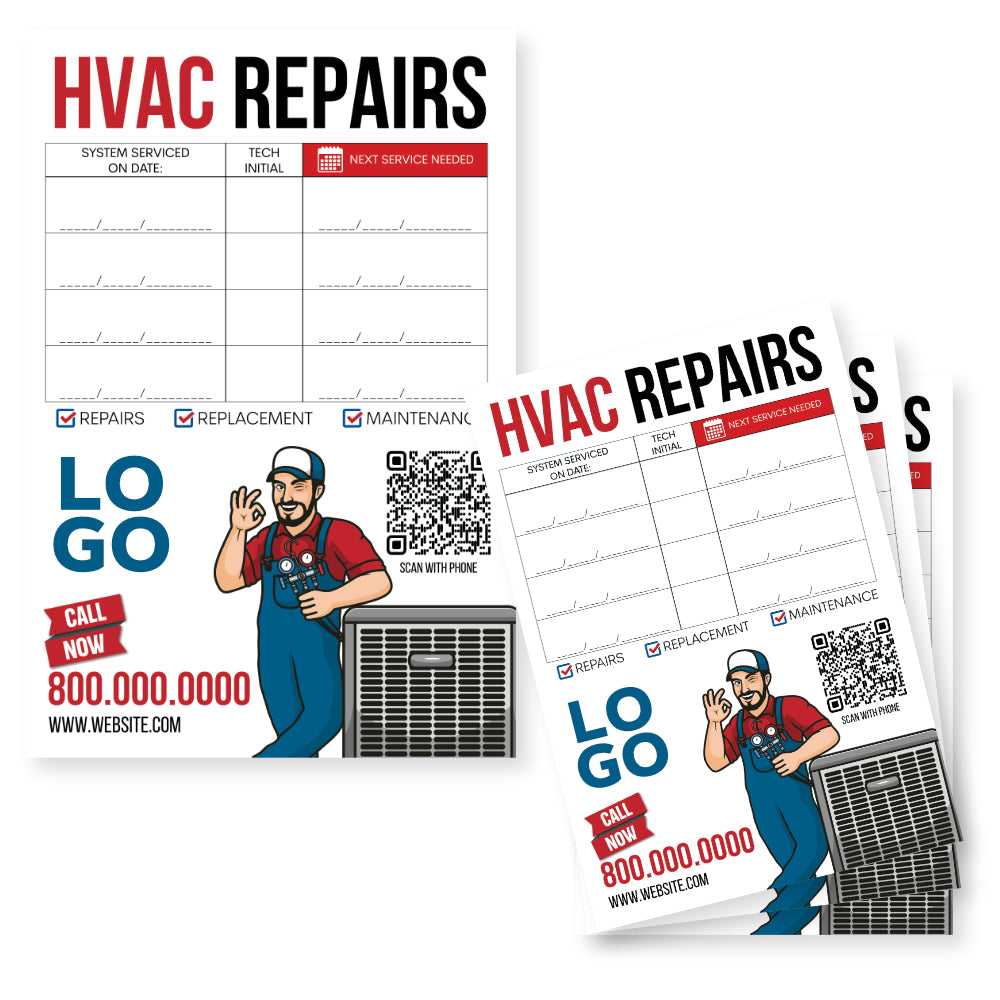 Mini Split Sticker HVAC Equipment Stickers - Design Print Services – Footbridge Marketing