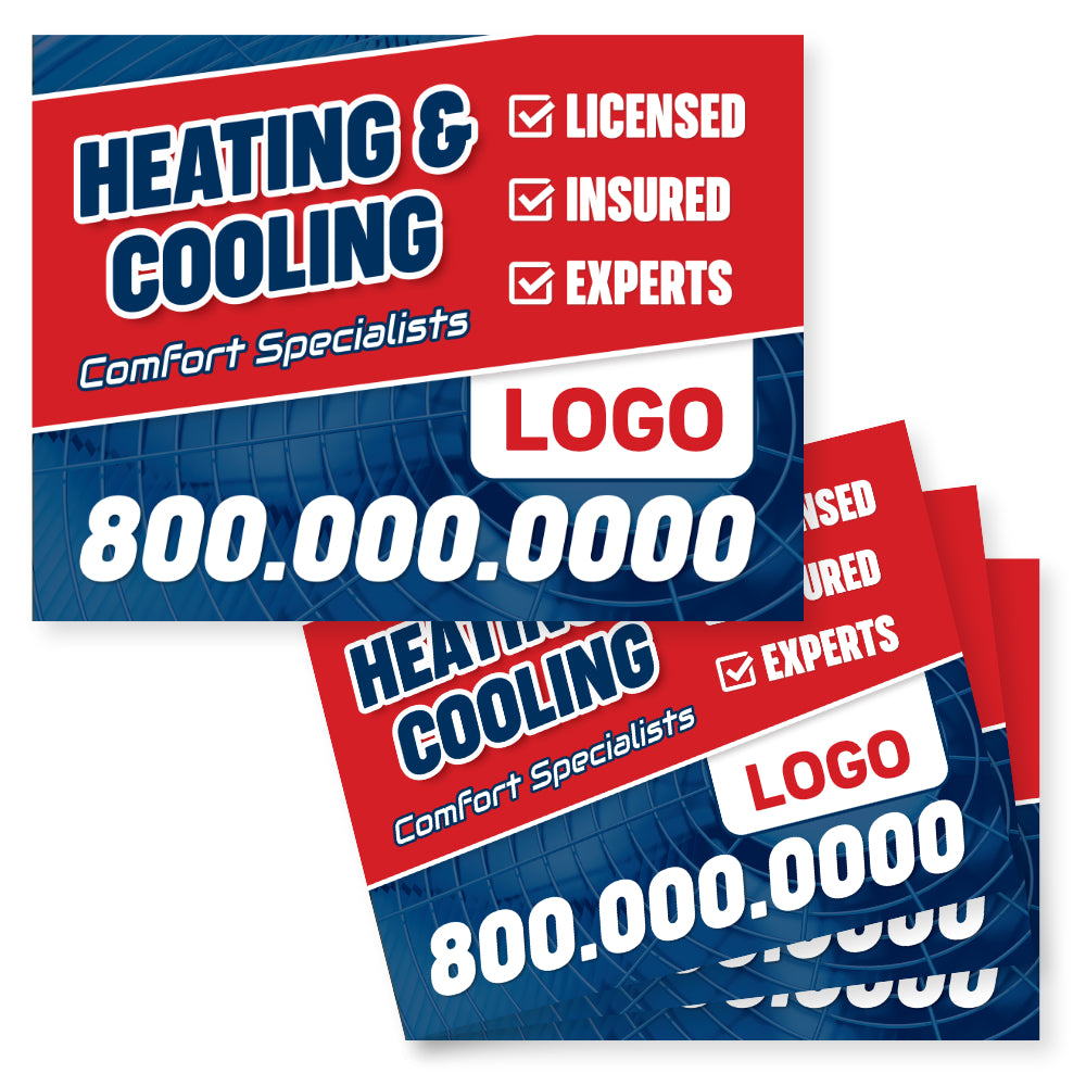 hvac yard sign design