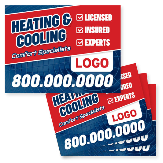 hvac yard sign design