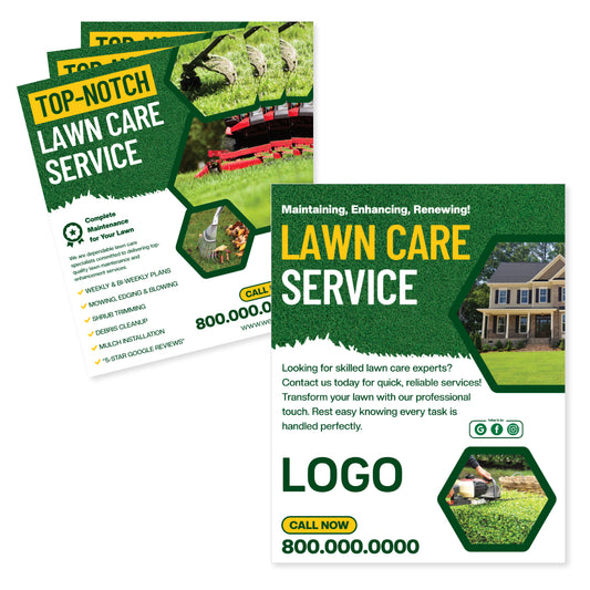 lawn maintenance flyer design