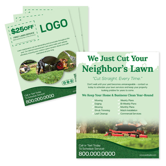 lawn care flyer design print service