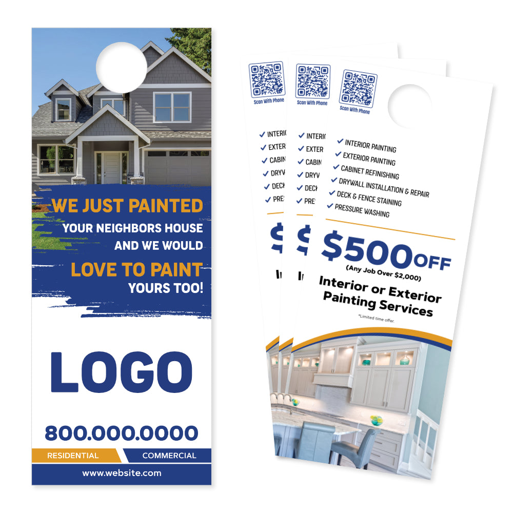 painting contractor door hanger design