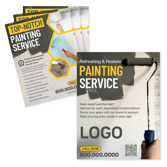 painting contractor marketing flyer
