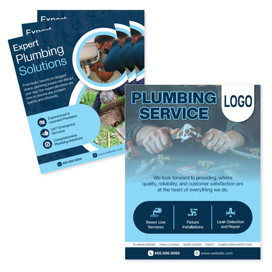 plumbing repairs flyer