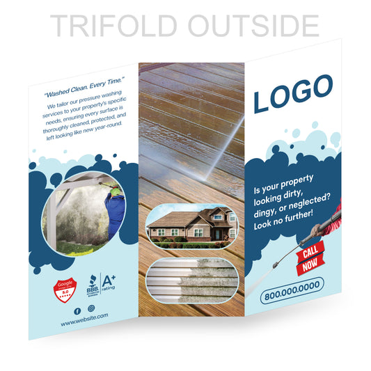 trifold for pressure washing service