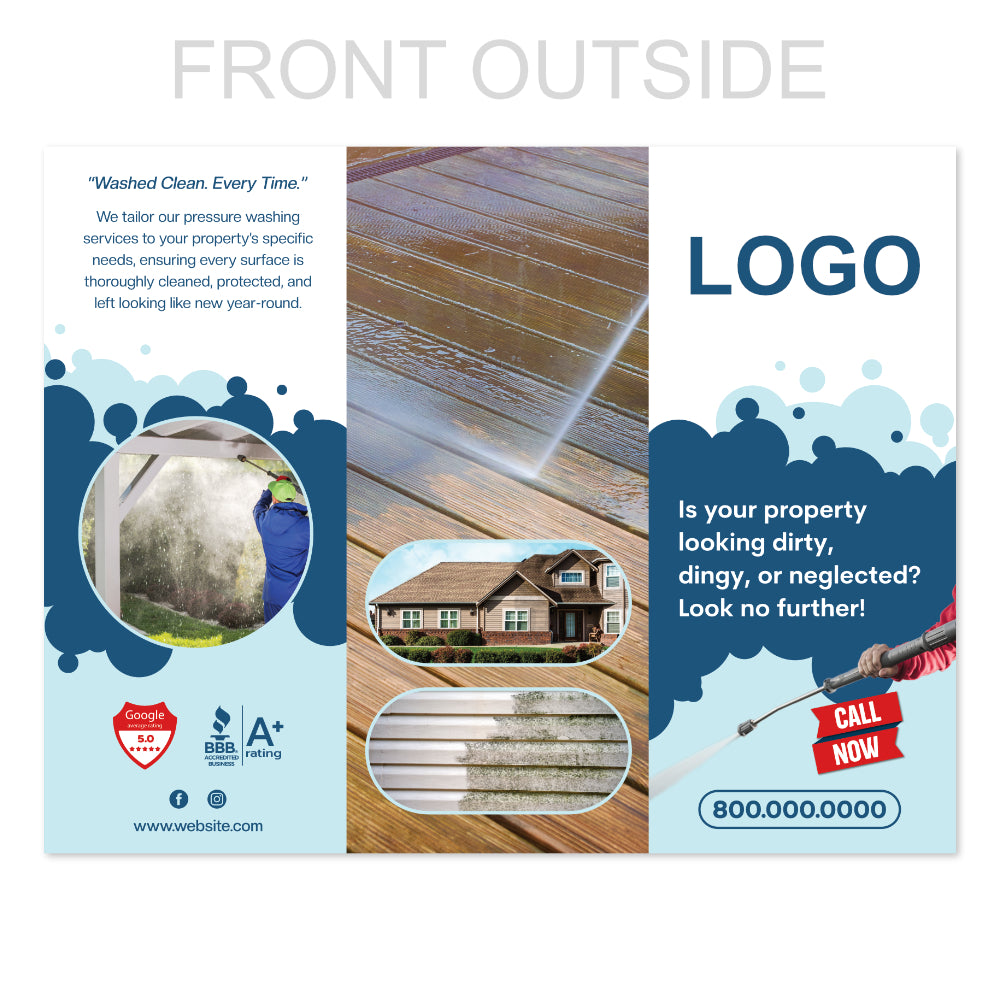 Pressure Washing Trifold