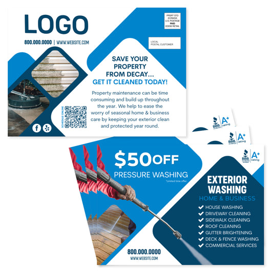 pressure washing eddm postcard