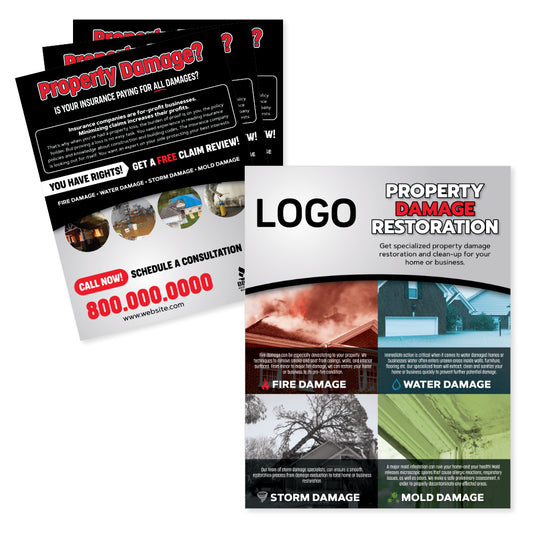 restoration contractor flyer design