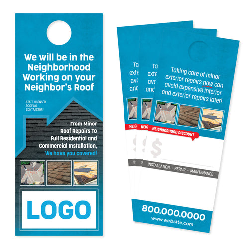 Door Hangers for Painters - Designed & Printed - FREE Shipping – Footbridge  Marketing